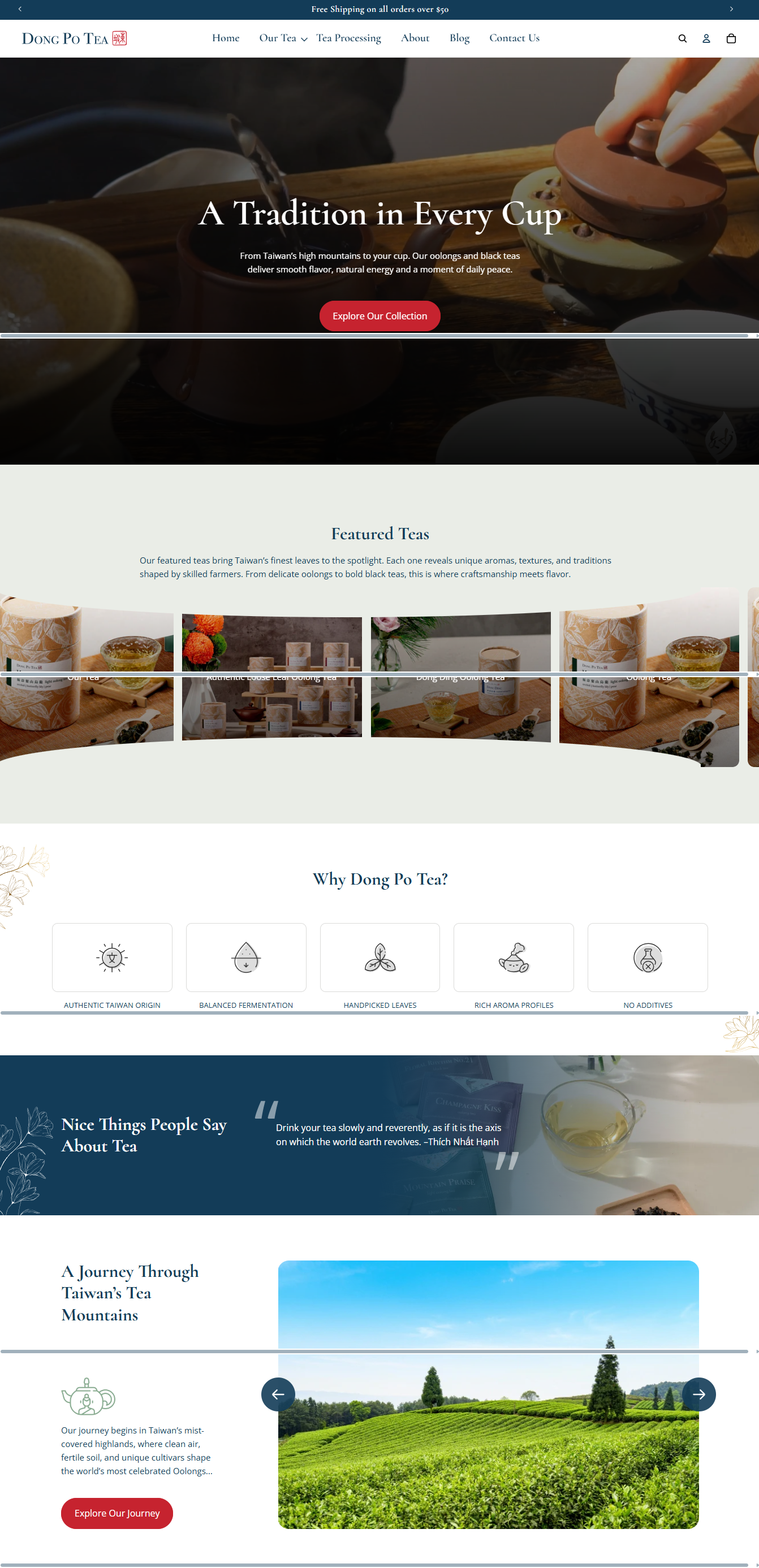Dong Po Tea - Specialty Tea E-Commerce Platform